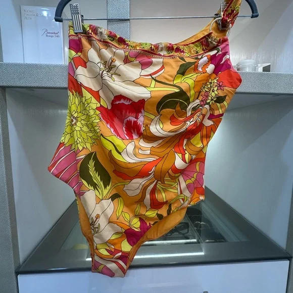 Camilla Multicolor Floral One Piece Swimsuit Size Medium - Picture 14 of 16